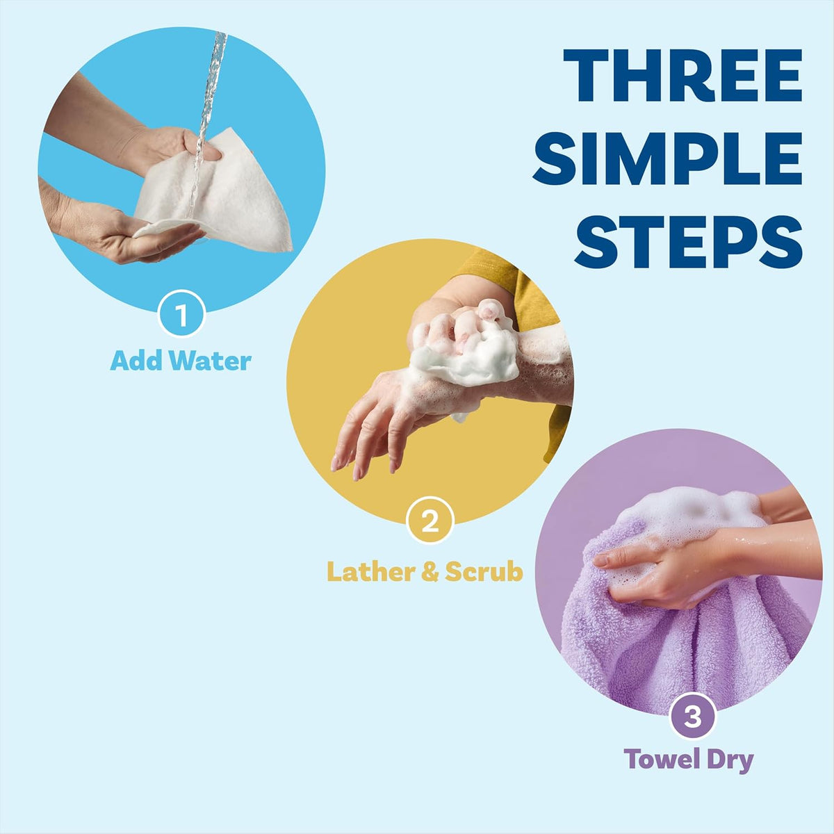 Scrubzz™ Rinse-Free Bath Sponges